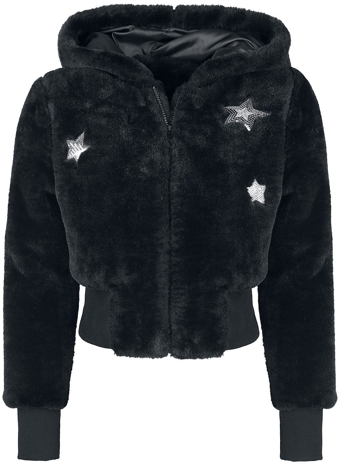 Jawbreaker - Star Struck Faux Fur Jacket - Jacket - black image