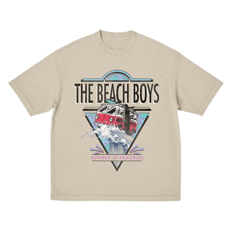T-Shirt - Summer In Paradise - S bis 3XL - für Männer - Größe 3XL - beige - Lizenziertes Merchandise! - Männer - male