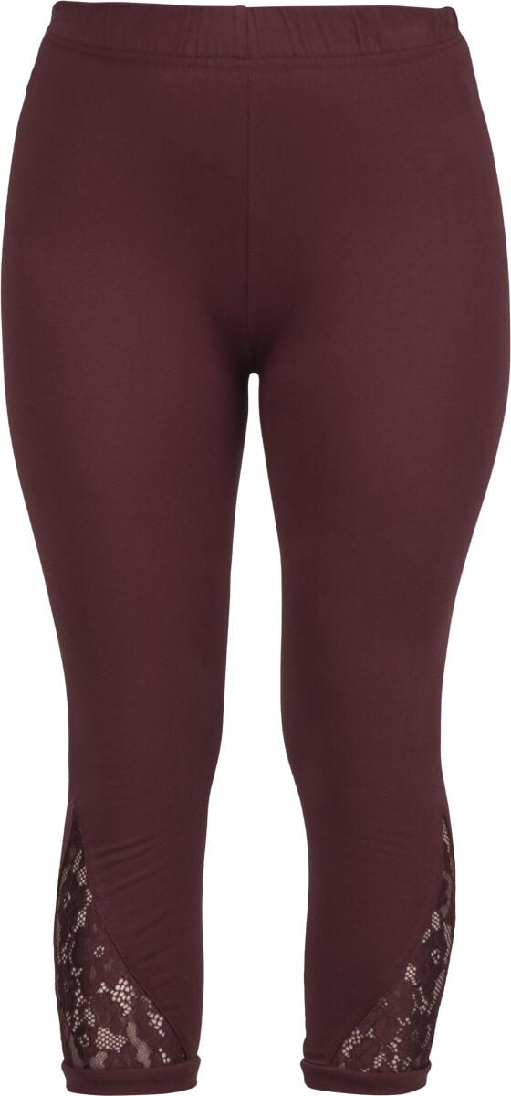 Leggings  av RED by EMP - Leggings mit Spitze - Dam - röd
