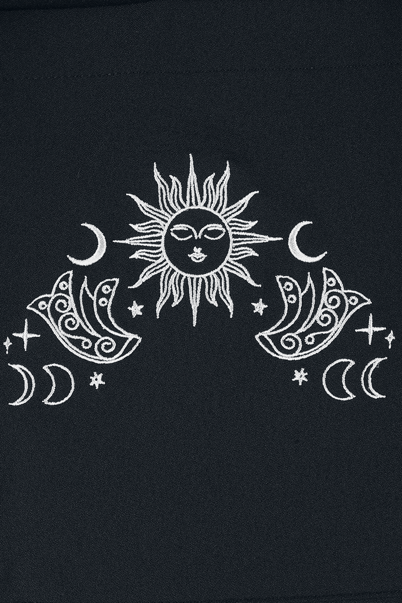 Thumbnail - Hell Bunny Danica Skirt Mittellanger Rock schwarz in S