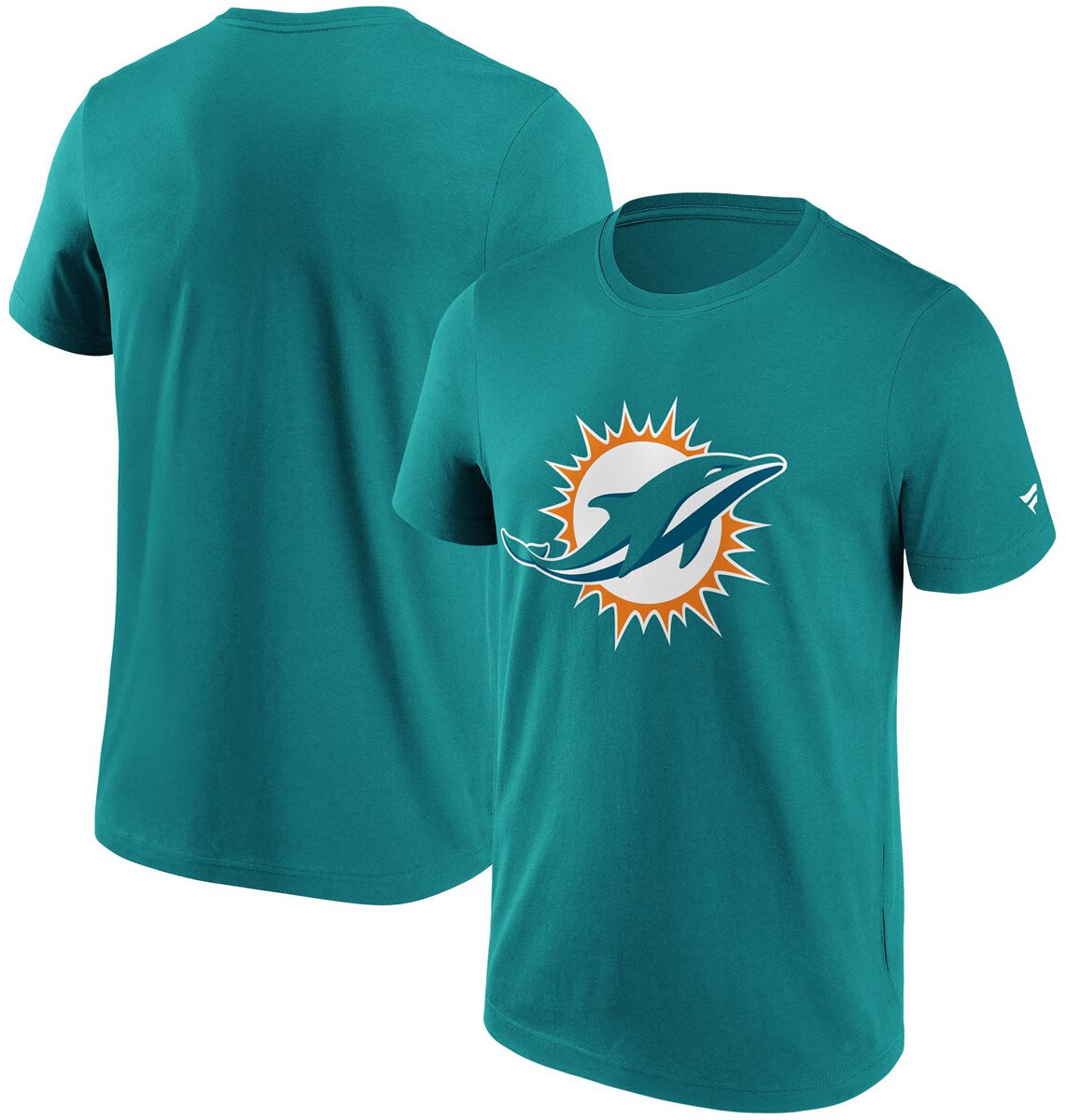 Fanatics T-Shirt - Miami Dolphins Logo - S bis XXL - für Männer - Größe L - cyan