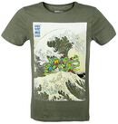 Hokusai Wave, Teenage Mutant Ninja Turtles, T-Shirt