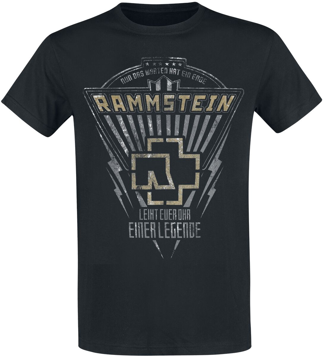 Rammstein T-Shirt - Legende - XL - für Männer - Größe XL - schwarz  - Lizenziertes Merchandise!