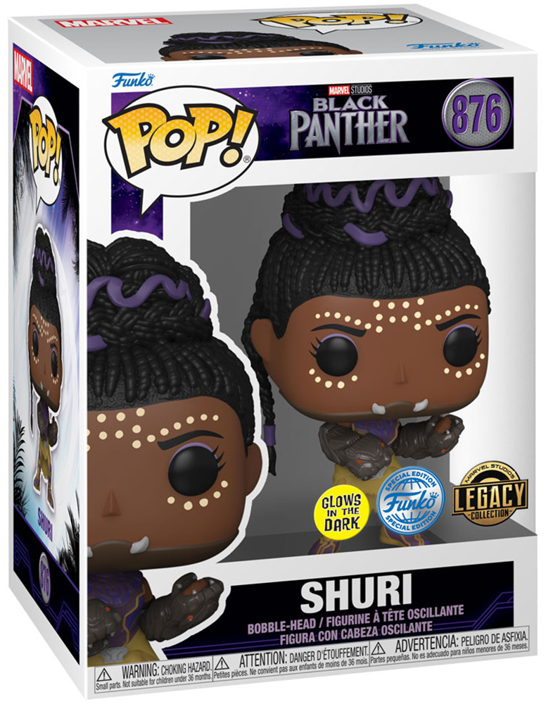 Black Panther - Wakanda Forever - Shuri (GITD) - POP! & Tee - Funko Pop! Figur - Funko Shop Deutschland - Lizenzierter Fanartikel