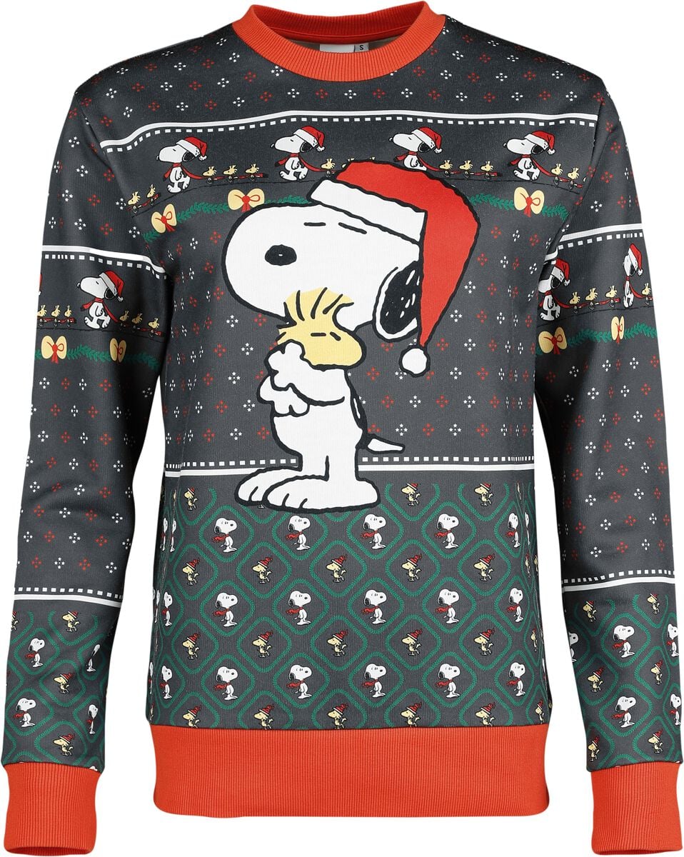 Peanuts Snoopy Weihnachtspullover multicolor in L