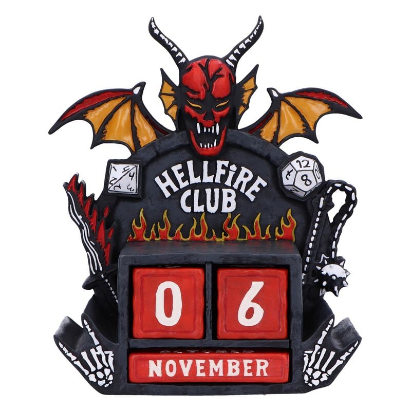 Stranger Things Kalender - Nemesis Now - Hellfire Club - Ewiger Kalender   - Lizenzierter Fanartikel