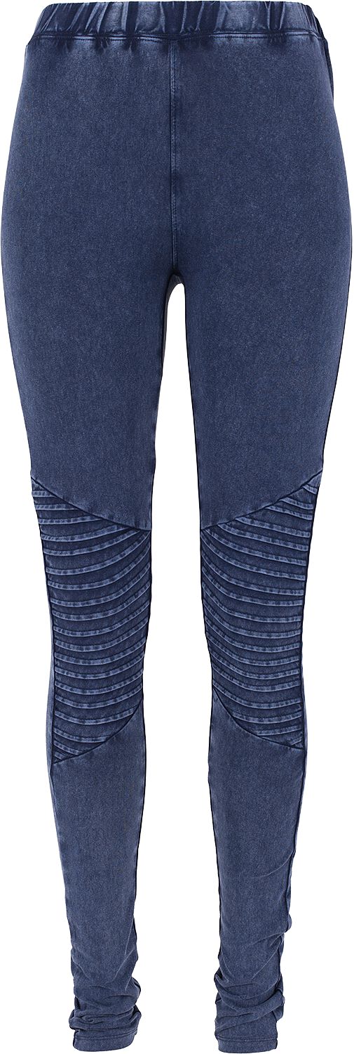 Urban Classics Leggings - Ladies Denim Jersey Leggings - XS bis 4XL - für Damen - Größe S - blau