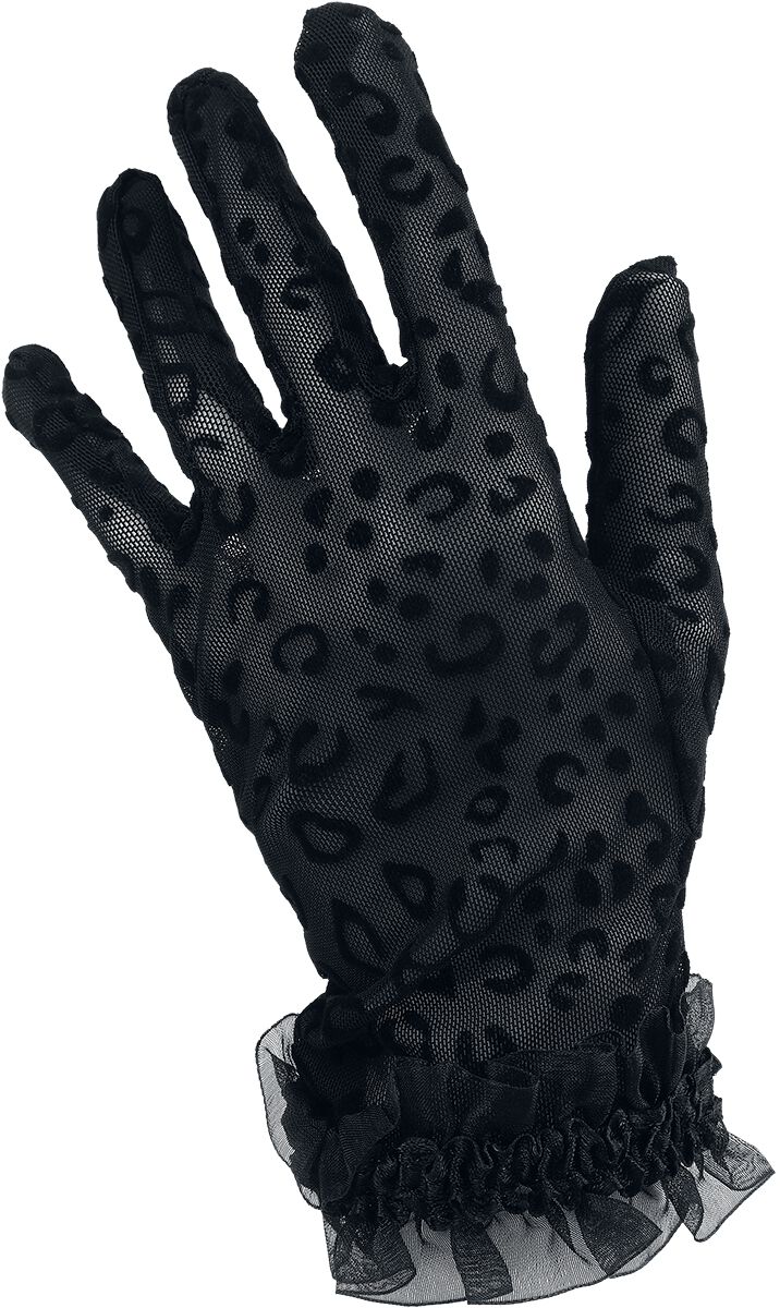 Banned Retro - Rockabilly Fingerhandschuhe - Sigil Glowes - für Damen - schwarz