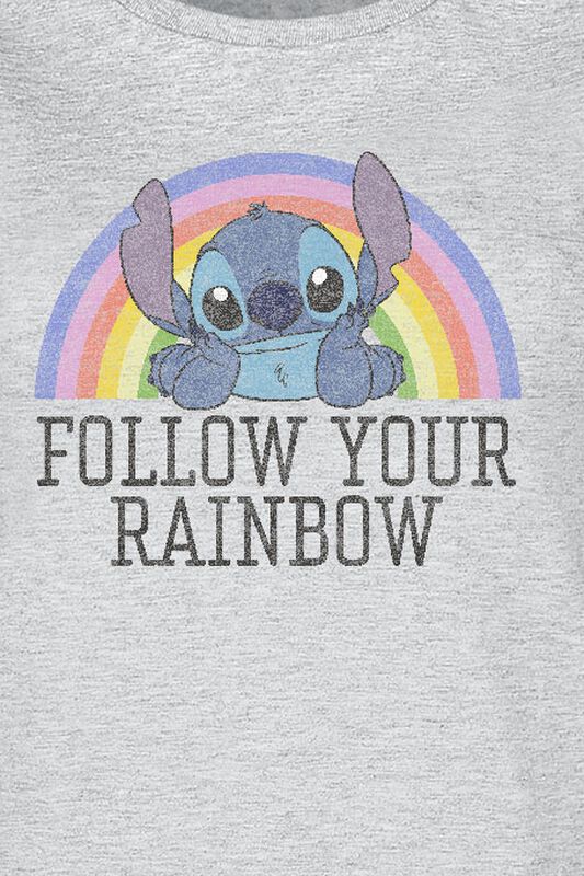 Filme & Serien Bekleidung Rainbow Stitch | Lilo and Stitch T-Shirt
