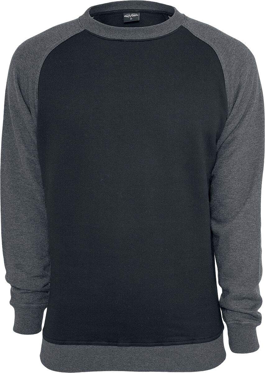 2-Tone Raglan Crewneck | Urban Classics Sweatshirt | EMP