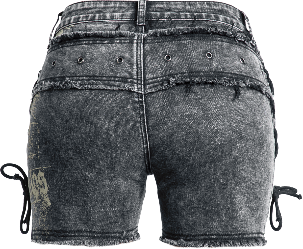 Thumbnail - Rock Rebel by EMP Short mit Prints Short grau in 29