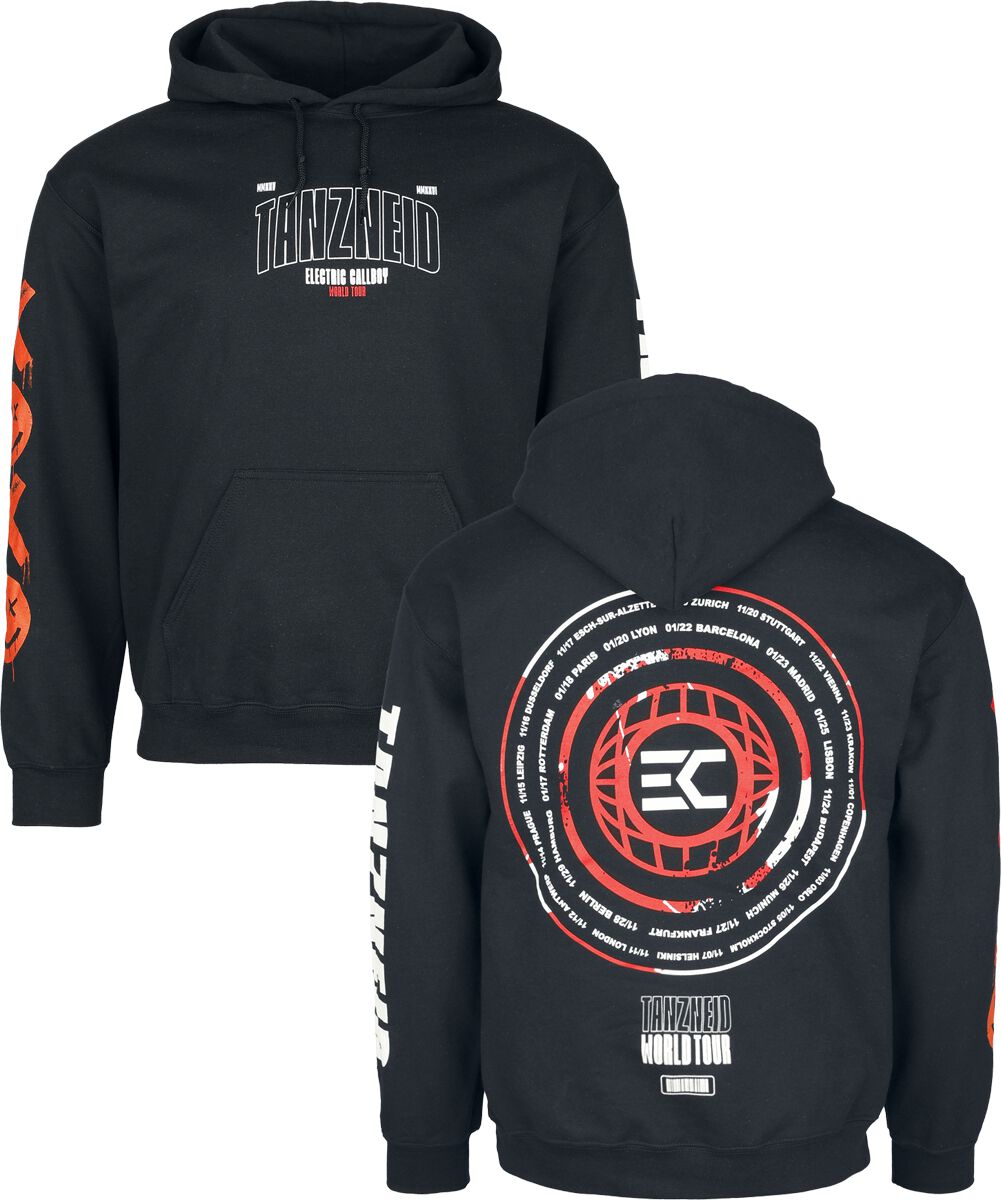 4055585612809 - Tanzneid Tour Circle Kapuzenpullover schwarz in XXL