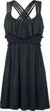 Ladies Viscose Dress, Black Premium by EMP, Kurzes Kleid