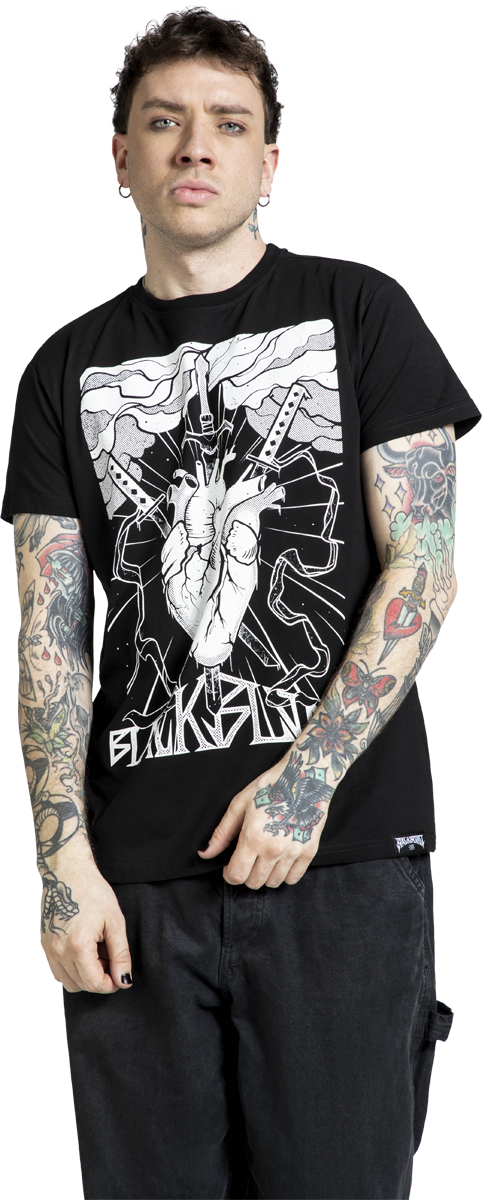 Thumbnail - Black Blood by Gothicana  T-Shirt schwarz in XXL
