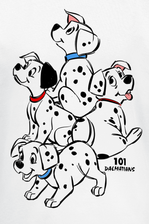 101 Dalmatiner Welpen T-Shirt weiß
