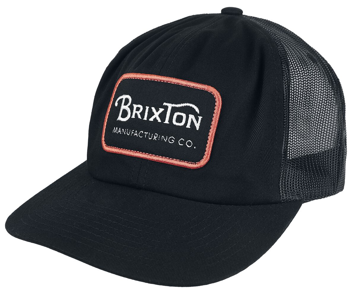 Image of Cappello di Brixton - GRADE HP TRUCKER HAT - Uomo - nero/arancione