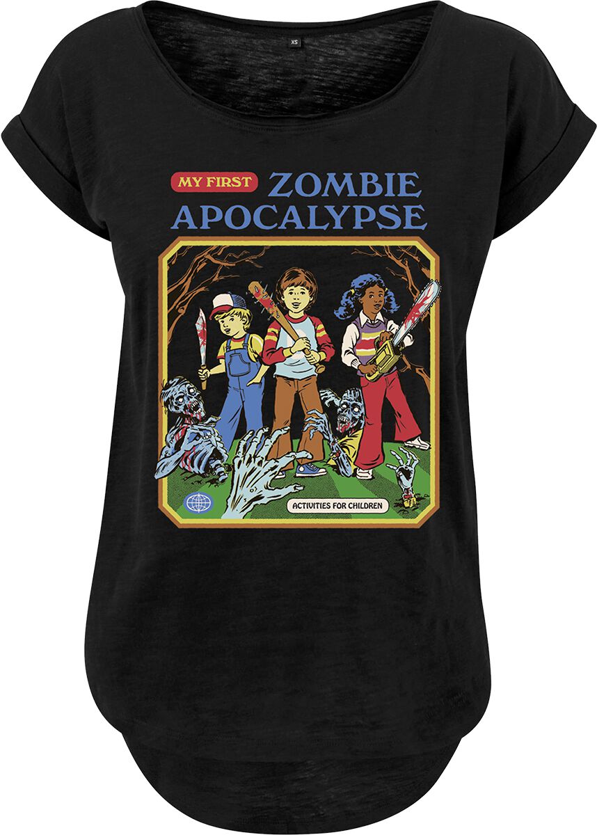 My First Zombie Apocalypse T-Shirt schwarz von Steven Rhodes