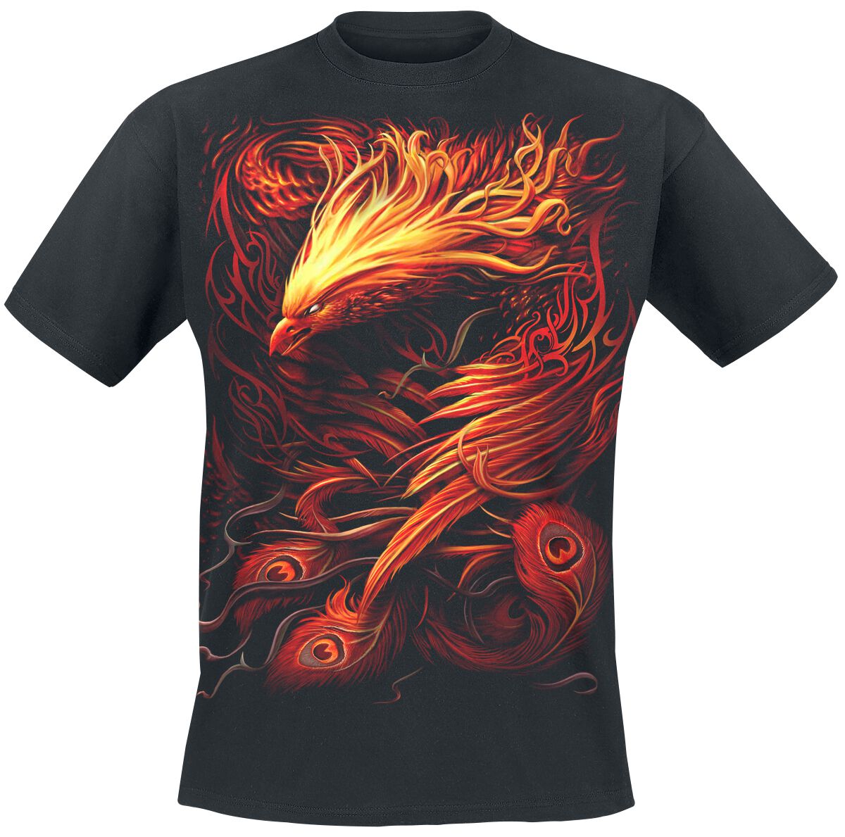 Spiral Phoenix Arisen T-Shirt schwarz in XL