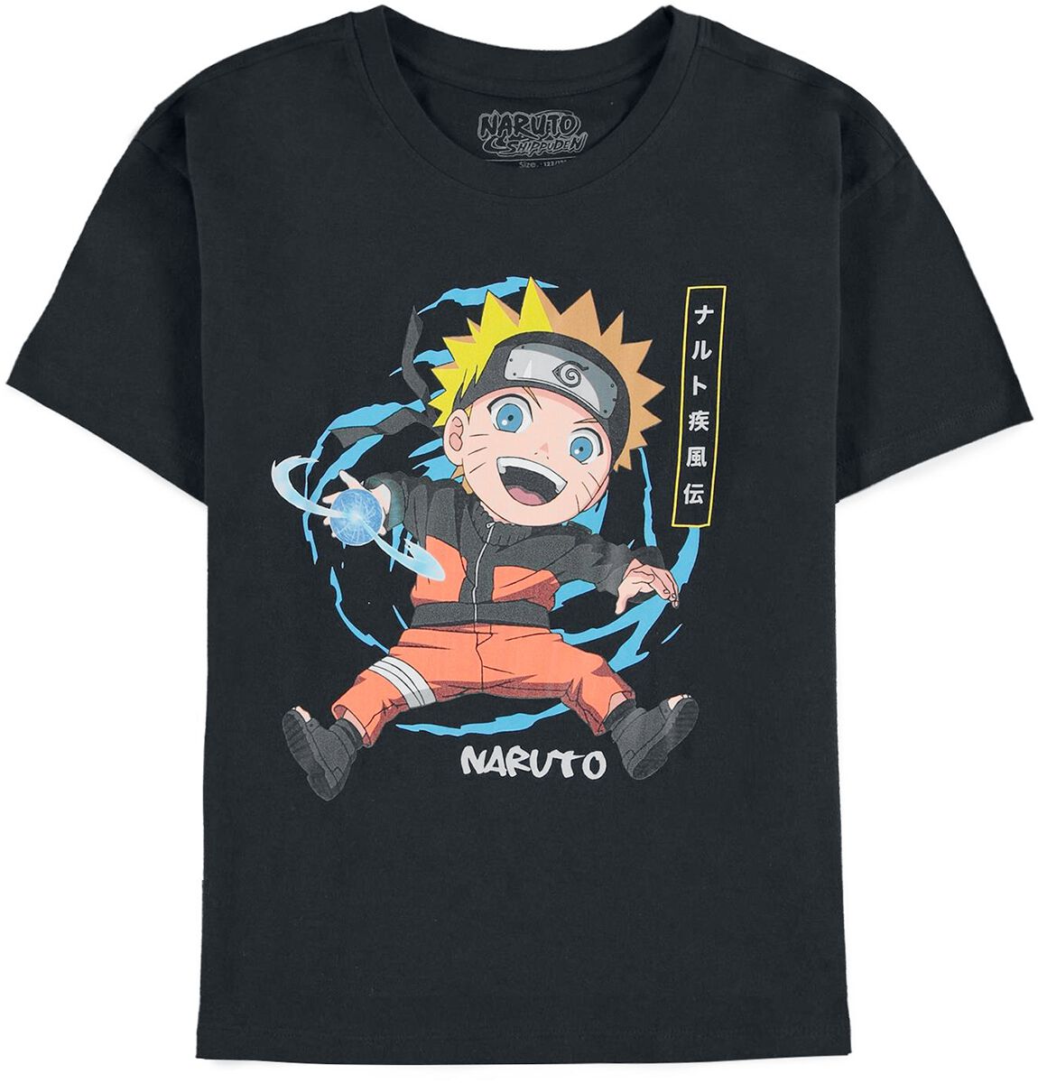 Levně Naruto Kids - Shippuden - Naruto Uzumaki detské tricko černá
