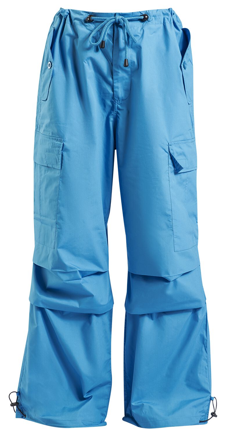 Levně Hell Bunny Nickel Trousers Kalhoty modrá