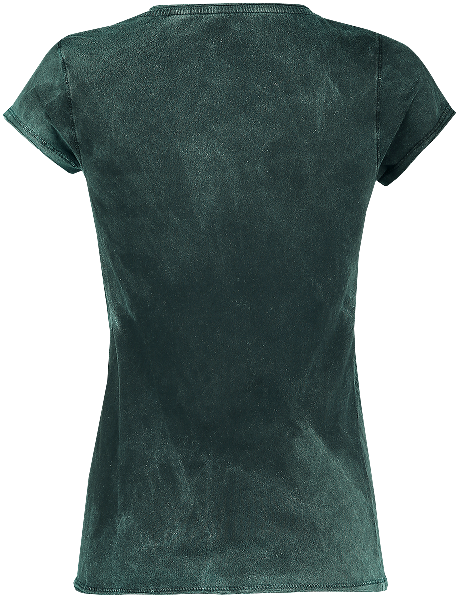 Wonder Woman - DC Comics T-Shirt - Vintage Logo - M - für Damen - Größe M - grün  - EMP exklusives Merchandise!