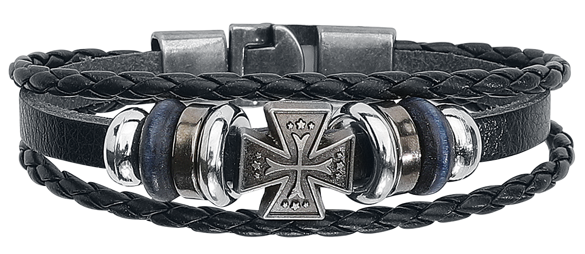 etNox Eisernes Kreuz Armband schwarz