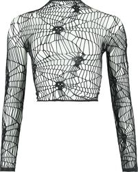Webs Grasp Long Sleeve Top, KIHILIST by KILLSTAR, Langarmshirt