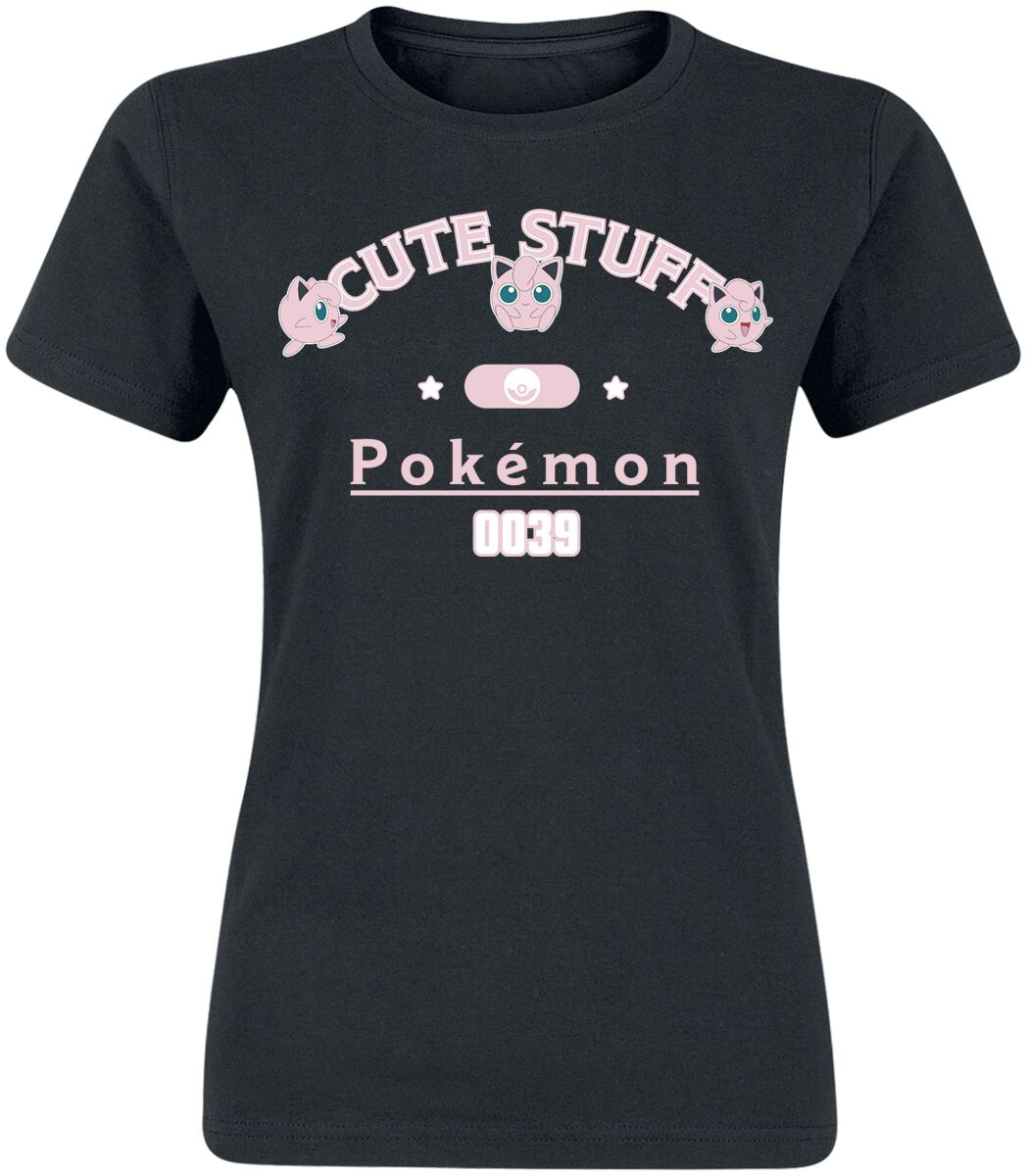 Levně Pokémon Pummeluff - Cute Stuff Dámské tričko černá
