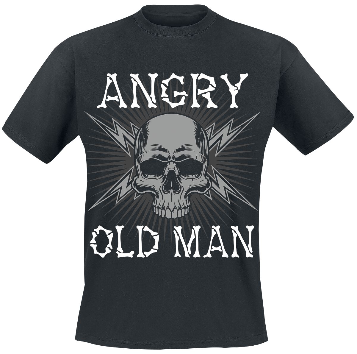 Slogans Angry Old Man T-Shirt black