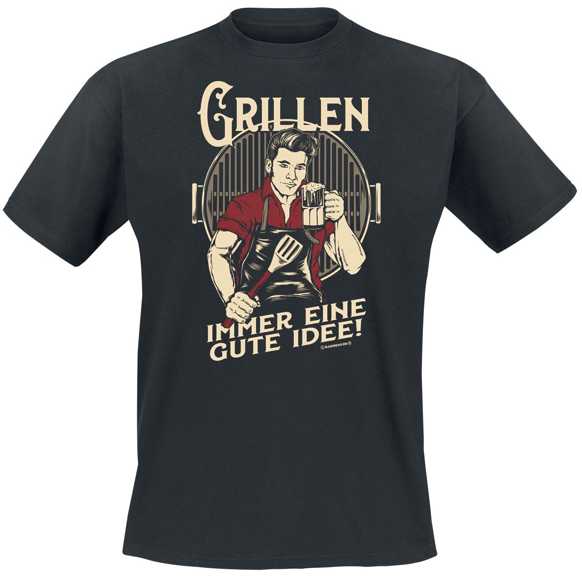 Food Grillen – Immer eine gute Idee! T-Shirt schwarz Food Grillen – Immer eine gute Idee! T-Shirt schwarz
