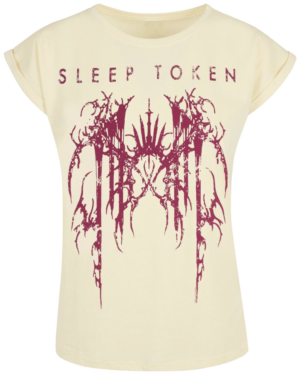 Sleep Token T-shirt - Grunge Logo - S tot XXL - voor Vrouwen - wit