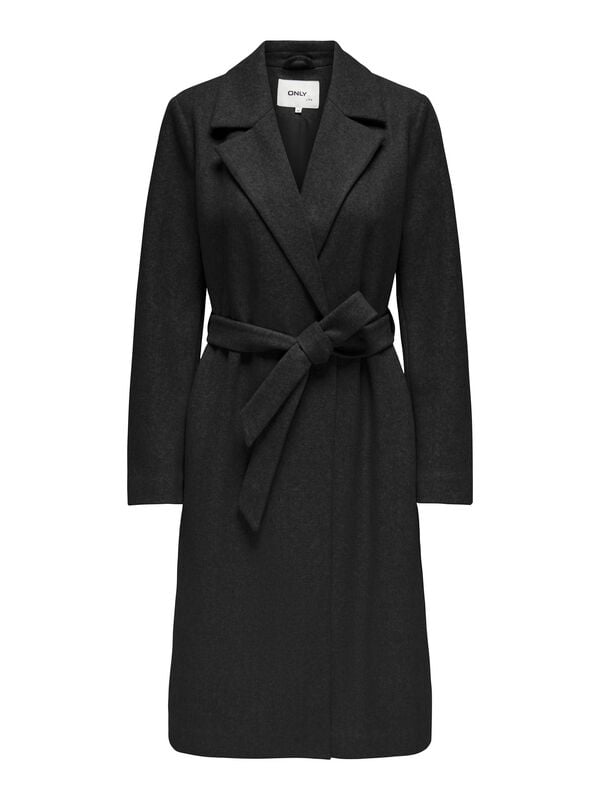 5715504043839 - ONLALVILDA LIFE WRAP COAT OTW NOOS Mantel schwarz in XS