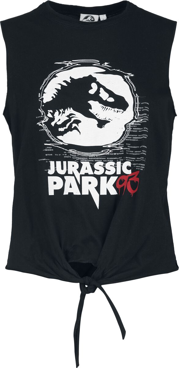 Jurassic Park Top - Jurassic Park 93 - S bis 3XL - für Damen - Größe S - schwarz  - EMP exklusives Merchandise!