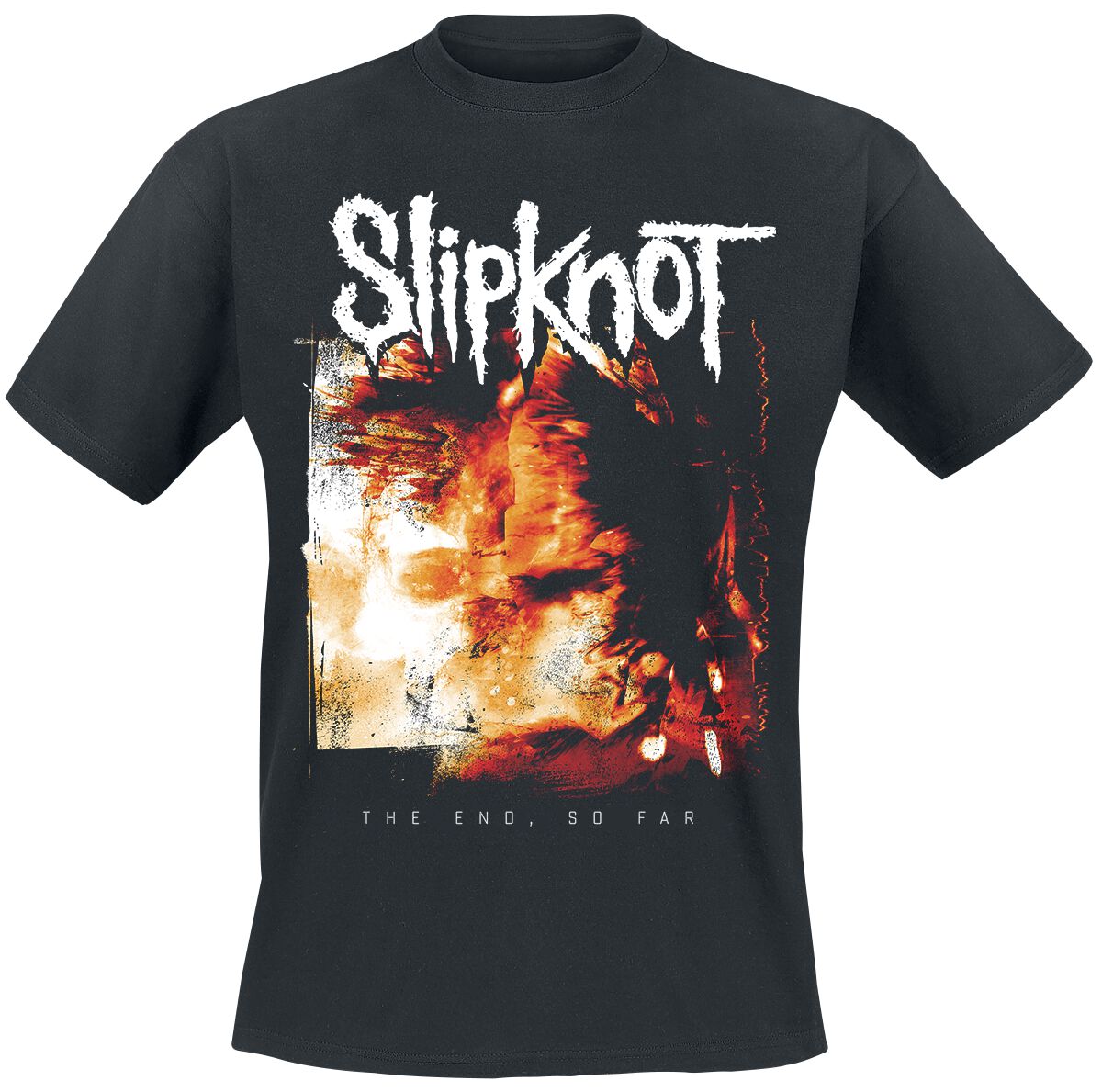 Slipknot T-Shirt - The End, So Far Cover - S bis 3XL - für Männer - Größe S - schwarz  - Lizenziertes Merchandise!