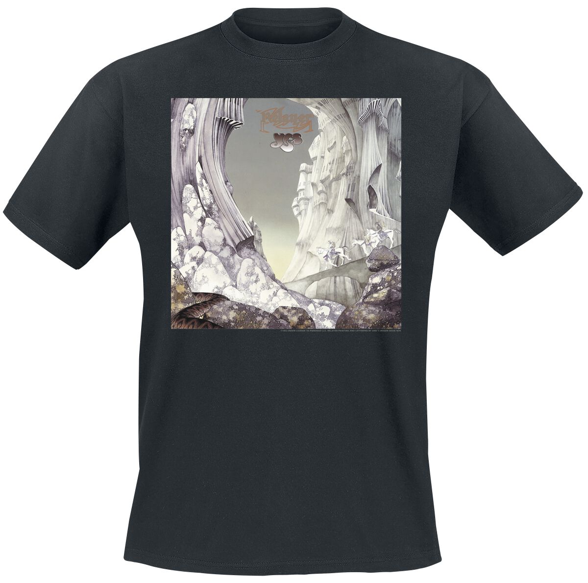 Image of Yes Relayer Album Cover T-Shirt schwarz
