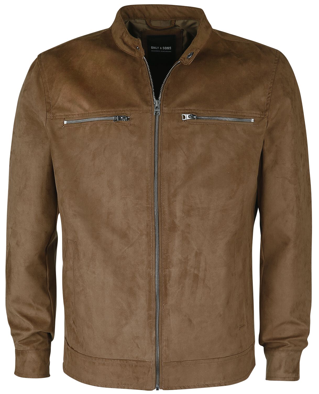 ONLY and SONS ONSWillow Fake Suede Jacket Imitation Leather Jacket light brown
