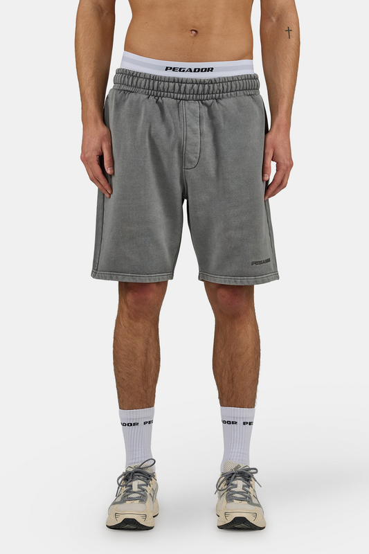 Thumbnail - Pegador LOGO HEAVY SWEAT SHORTS Short grau in XL