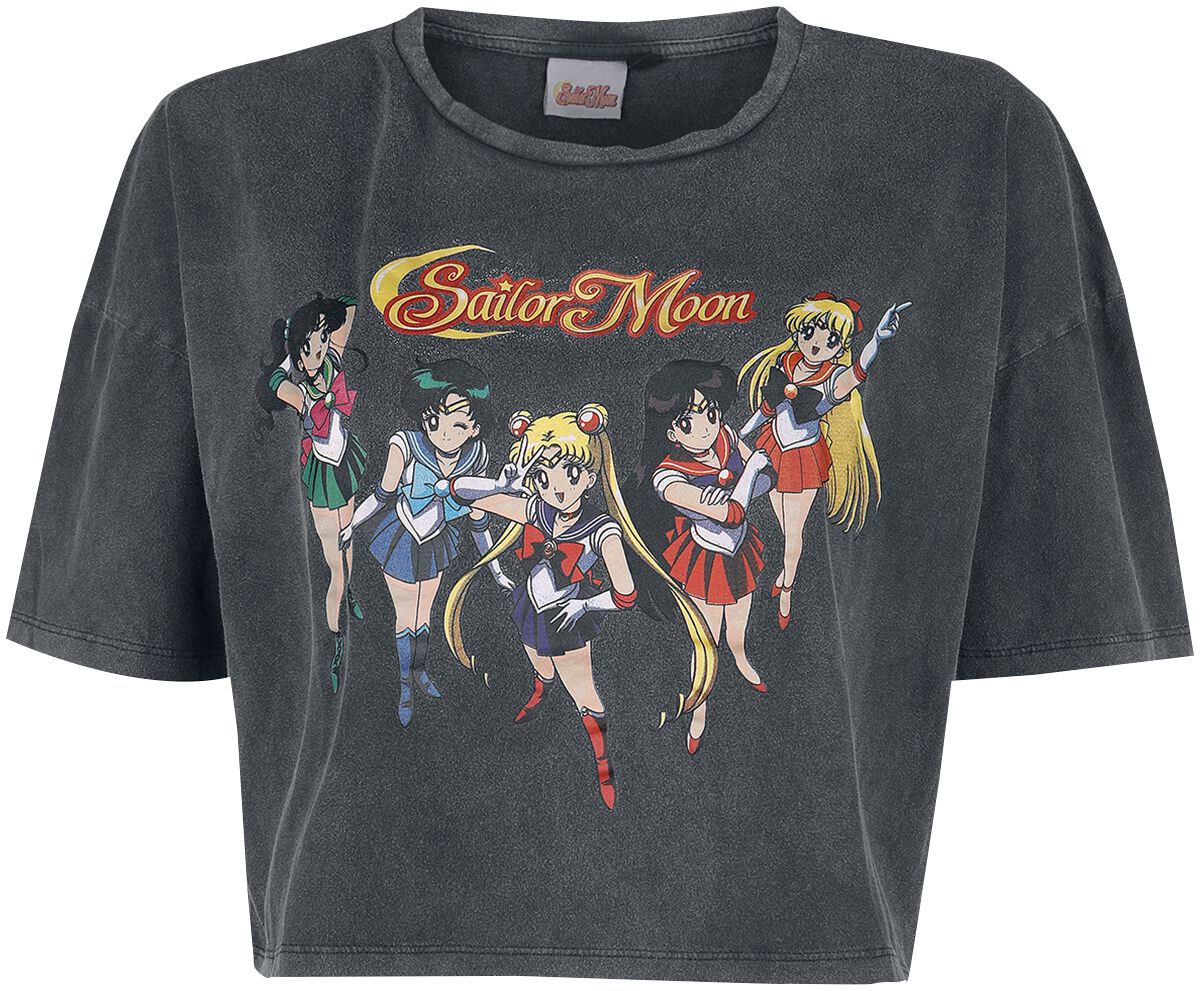 Image of T-Shirt Anime di Sailor Moon - Group - XS a 3XL - Donna - nero
