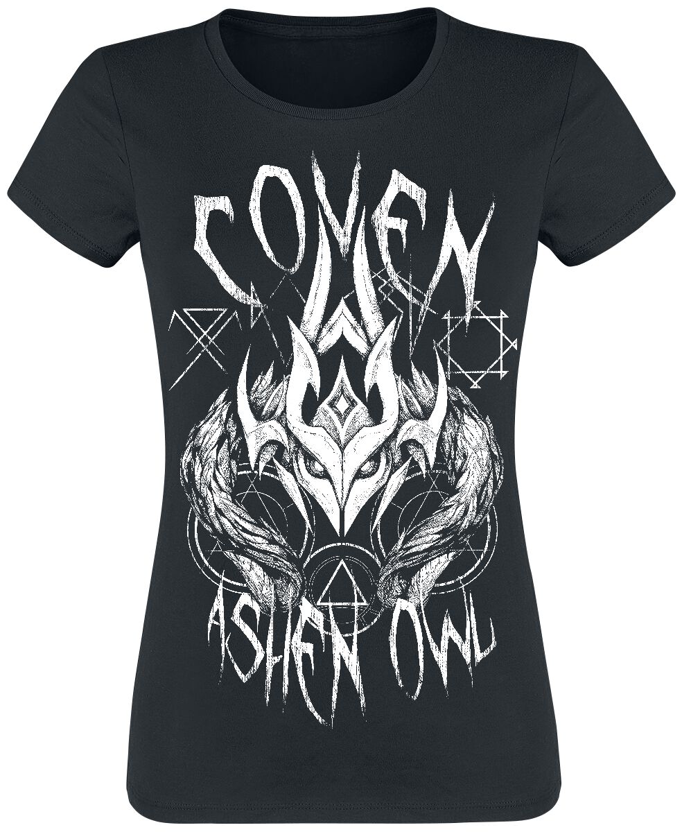 Image of T-Shirt Gaming di League of Legends - Arcane - Coven - Ashen Owl - S a XL - Donna - nero