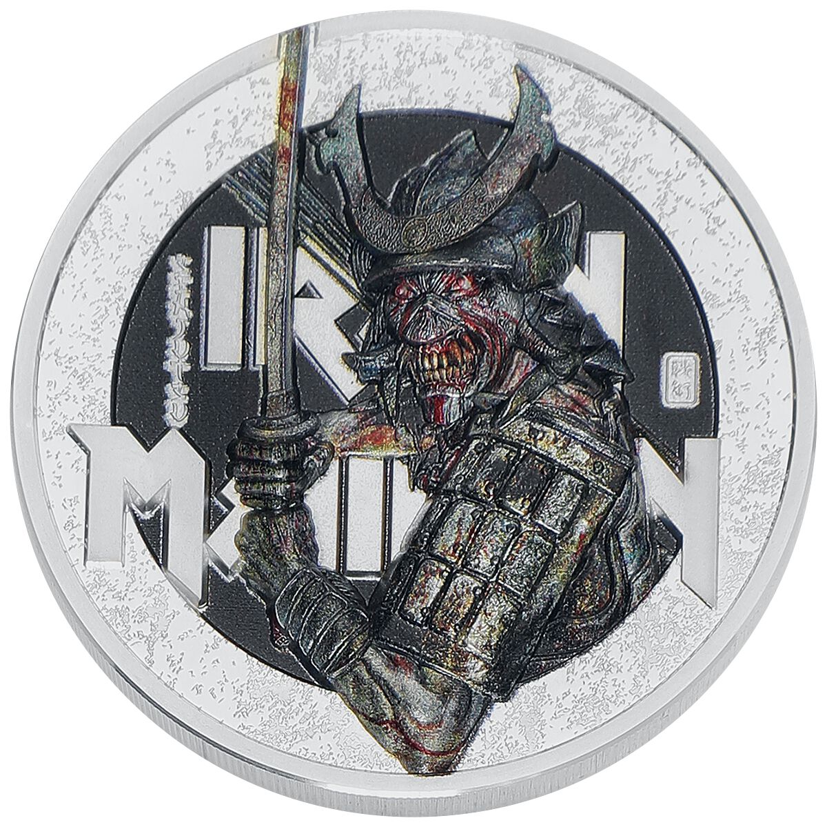 Iron Maiden Senjutsu Münze schwarz