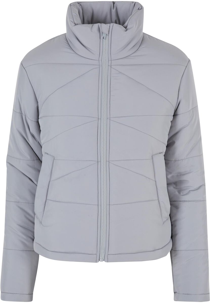 Urban Classics Übergangsjacke - Ladies Arrow Puffer Jacket - XS bis XL - für Damen - Größe XL - grau