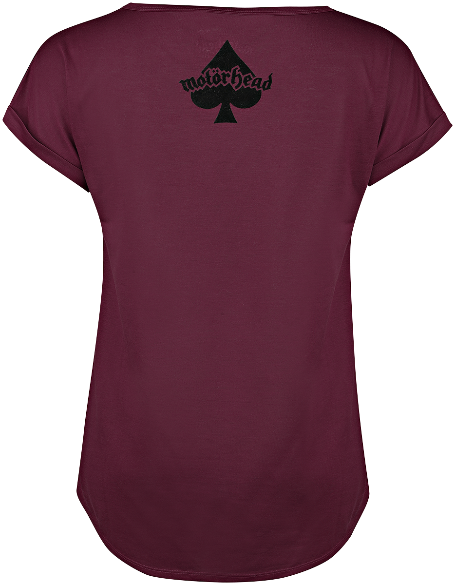 Motörhead T-Shirt - EMP Signature Collection - S bis L - für Damen - Größe S - bordeaux  - EMP exklusives Merchandise!