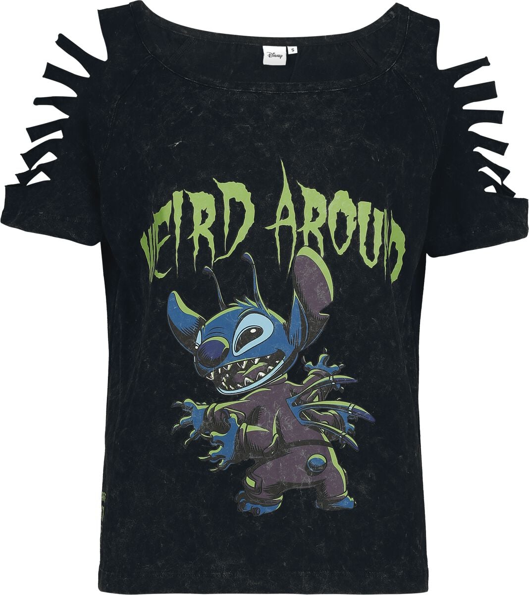 Lilo & Stitch Stitch - Weird Around! T-Shirt schwarz in L