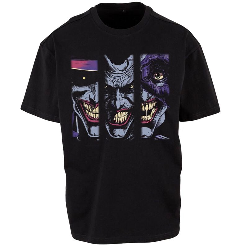 Batman T-skjorte - Joker - Face Pillars - M til 3XL - Herrer - svart