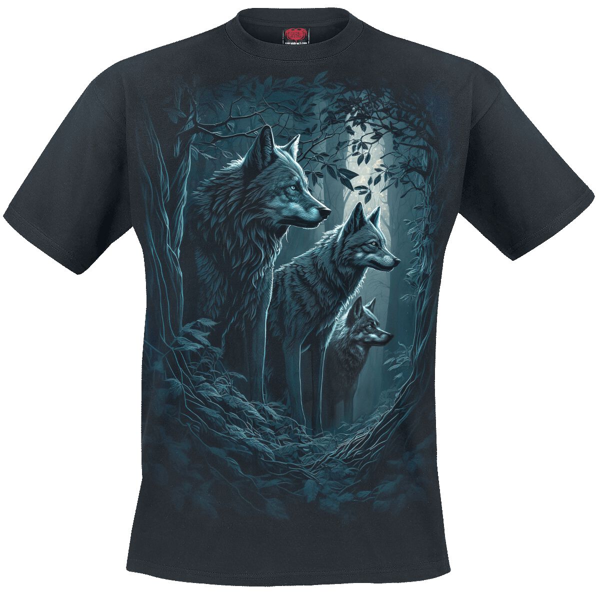 Image of T-Shirt di Spiral - Forest Guardians - M a 4XL - Uomo - nero