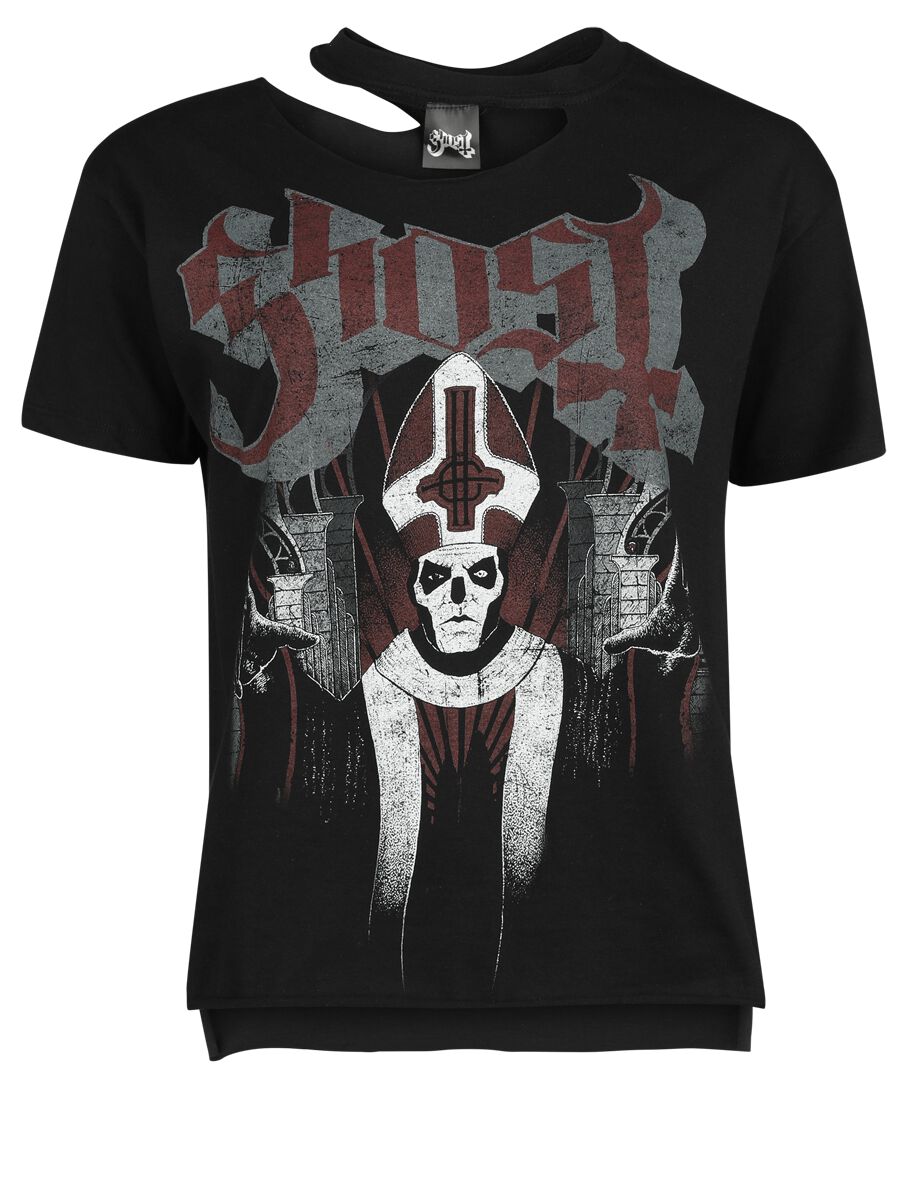 Ghost T-Shirt - Papa Wrath - S bis L - für Damen - Größe S - schwarz  - Lizenziertes Merchandise!