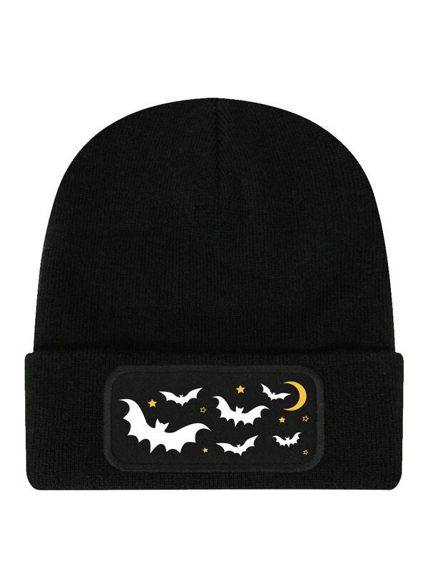 Bonnet Fun de Halloween (Fun) - Night Bats - pour Unisexe - noir