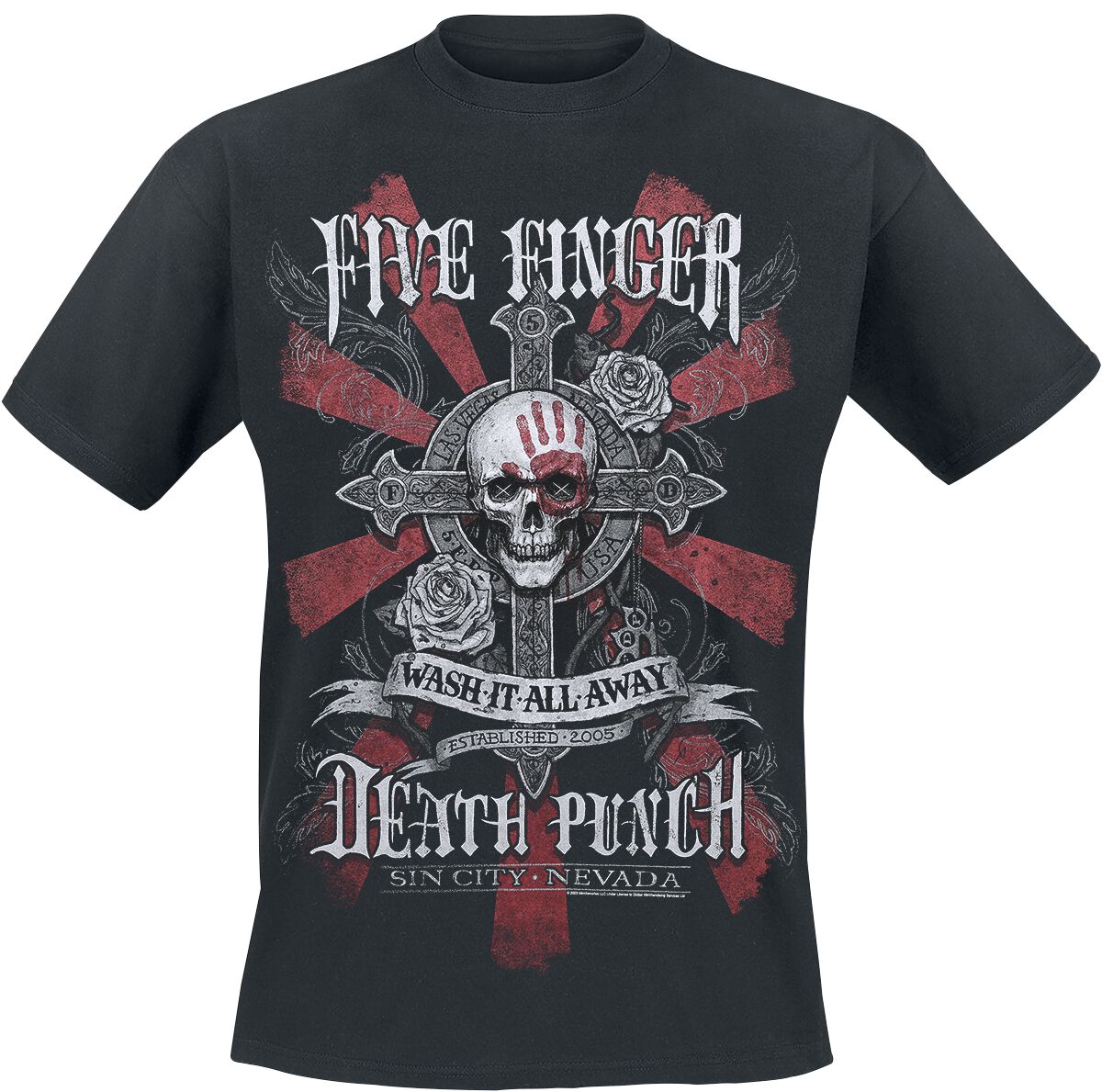 WashIt Away T-Shirt schwarz von Five Finger Death Punch