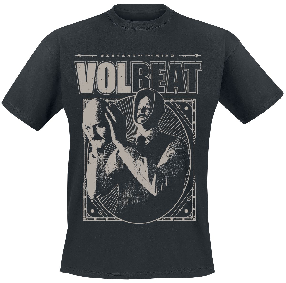 Volbeat Mask Cover T-Shirt schwarz in S