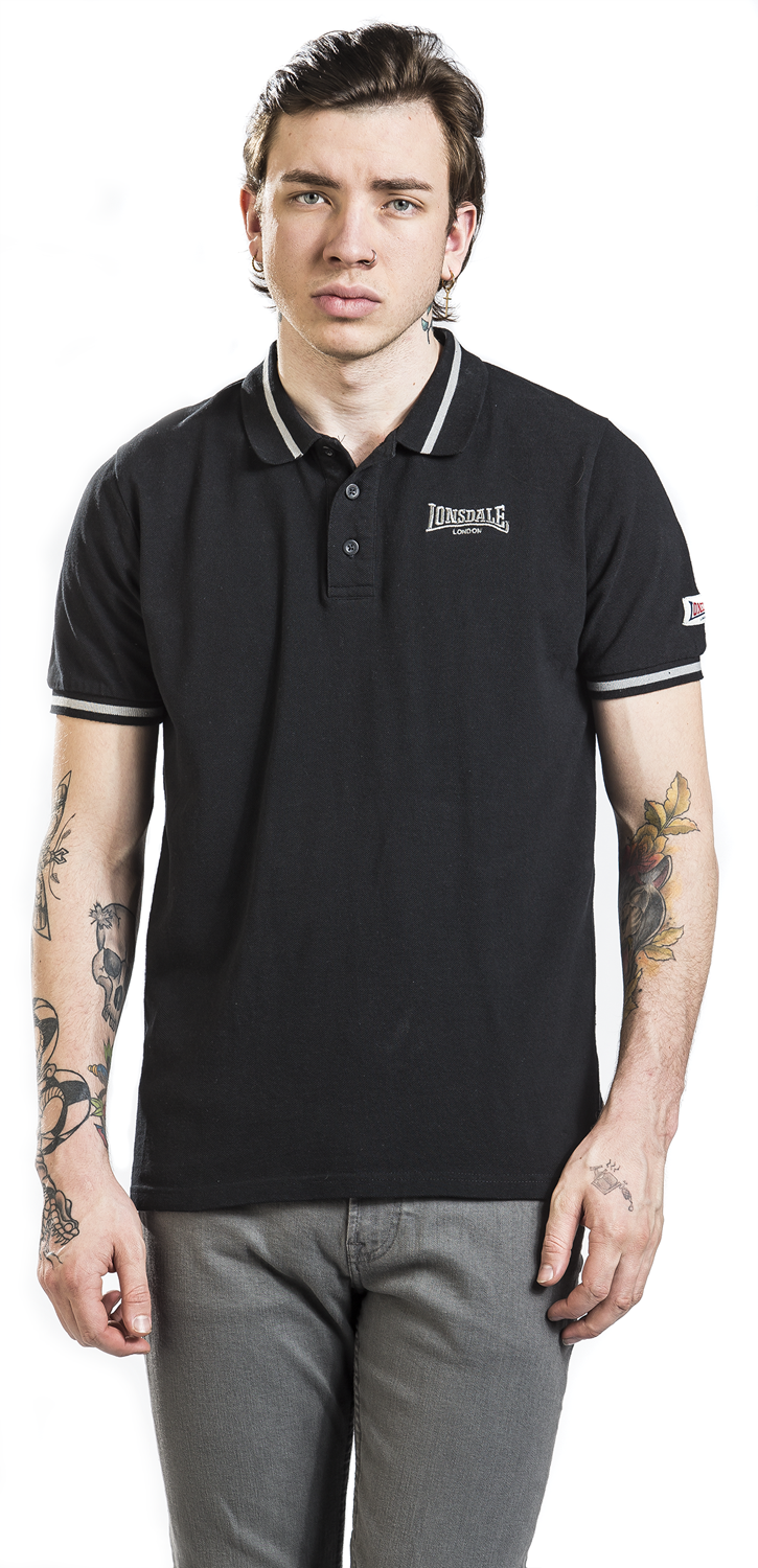 Lonsdale London Causton Poloshirt schwarz - 20.01% Rabatt